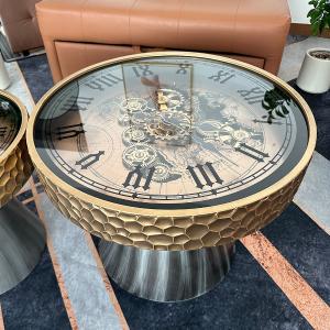 طقم طاولات بتصميم ساعة تروس و قاعدة مخروطية - 5