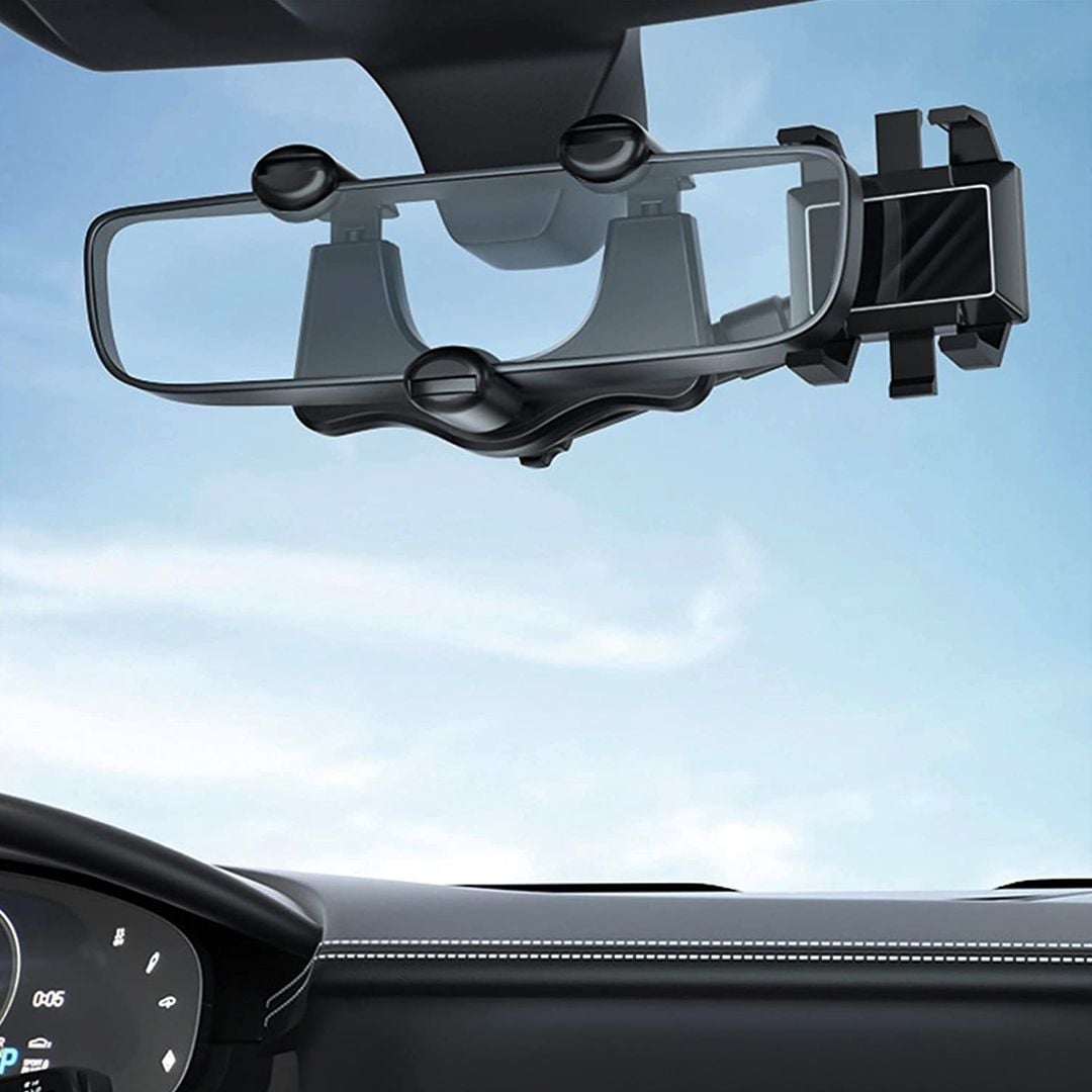 Auto Rearview Mirror Car Phone Holder product thumbnail 2