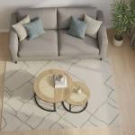 طاولات وسط متداخلة من الخشب و البامبو - 8