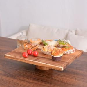 بلاتر التقديم الخشبي مع غطاء - 3