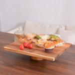 بلاتر التقديم الخشبي مع غطاء - 2