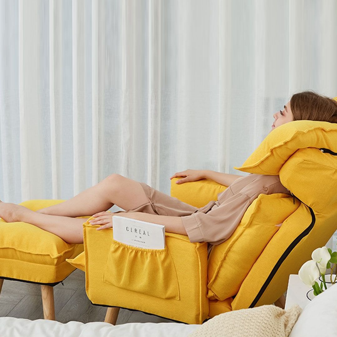 Adjustable Backrest Sofa With Footrest product thumbnail 5