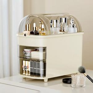 حافظة مكياج أنيقة مع غطاء شفاف