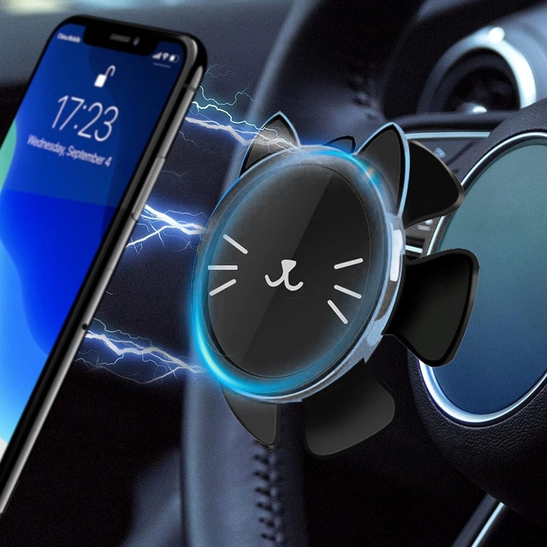 حامل هاتف مغناطيسي على شكل قطة - 7