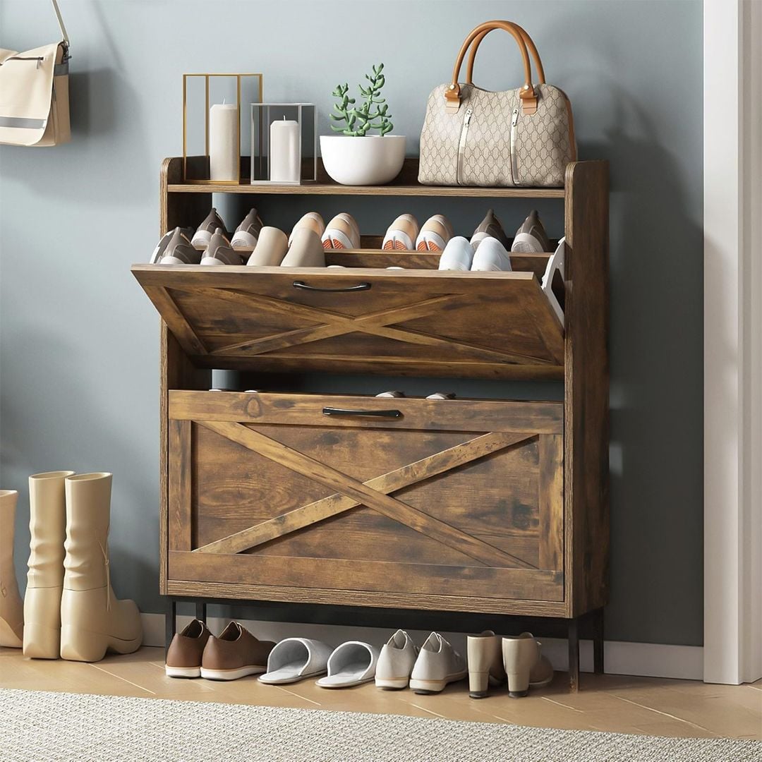 خزانة أحذية بتصميم ريفي - 17