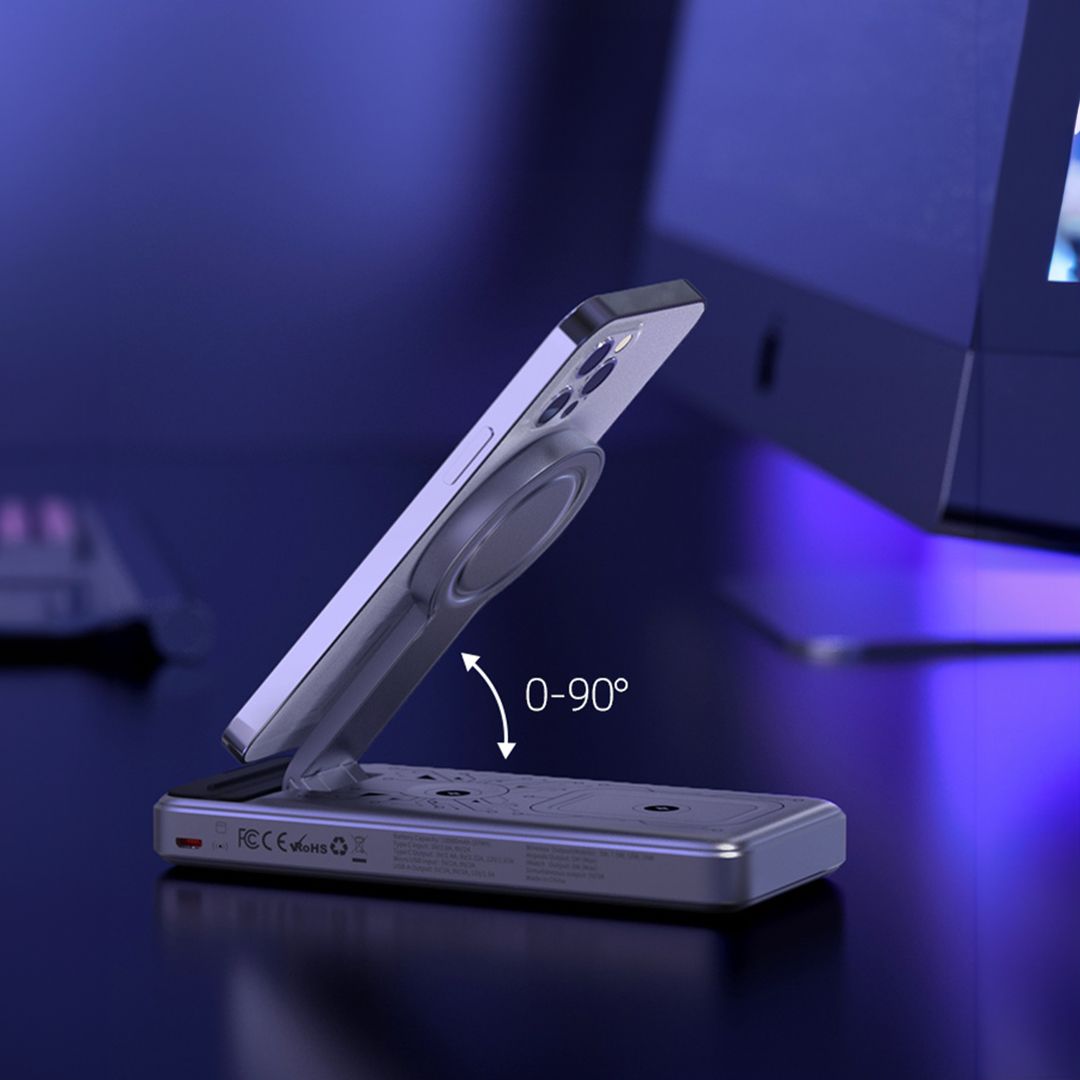 شاحن وباور بانك لاسلكي متعدد الوظائف - 2