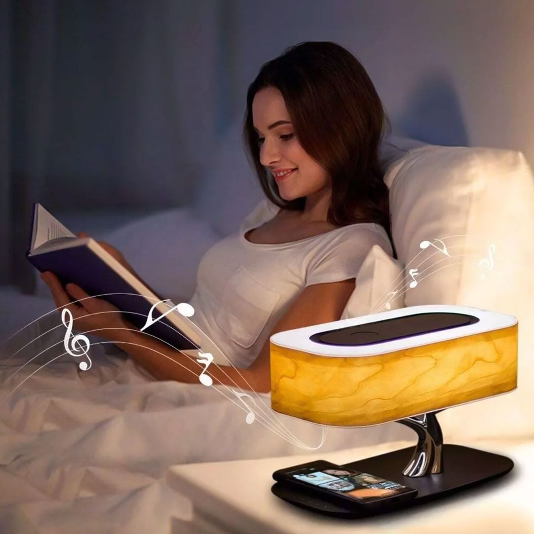 Bedside Lamp with Bluetooth Speaker and Wireless Charger product thumbnail 5
