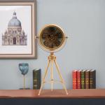 Golden Gear Art Table Clock - 2