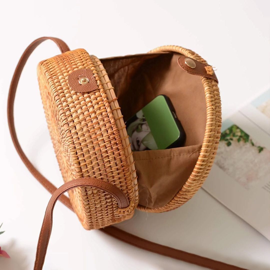 Handmade Rattan Shoulder Bag product thumbnail 6