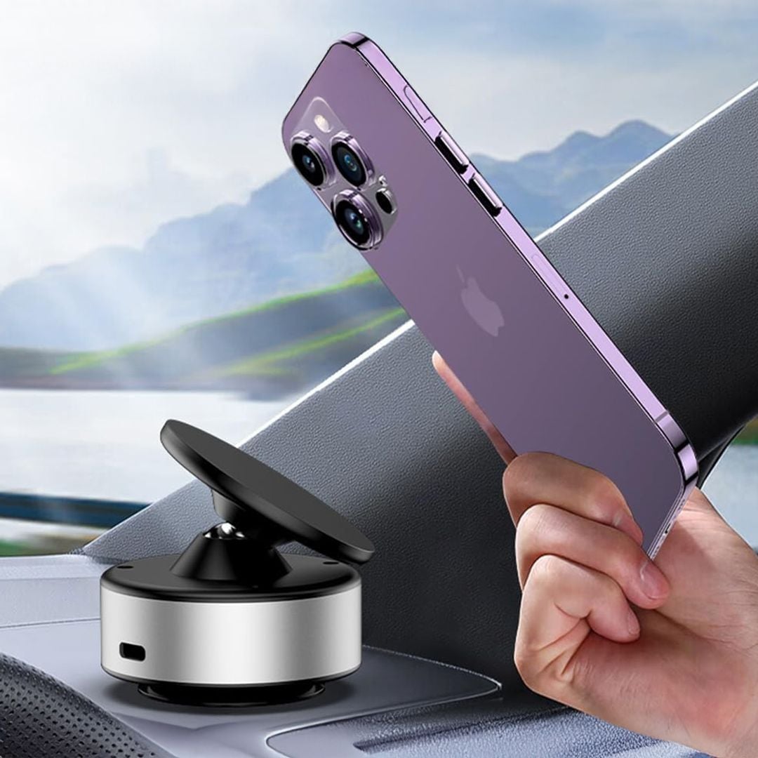 حامل موبايل مغناطيسي مع قاعدة دوارة - 10