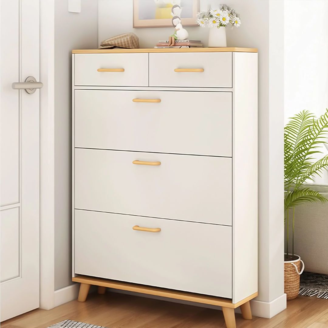 Wooden Shoe Cabinet with Two Drawers product thumbnail 6