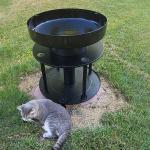  موقد الحطب الخارجي مع مساحة تخزين - 13