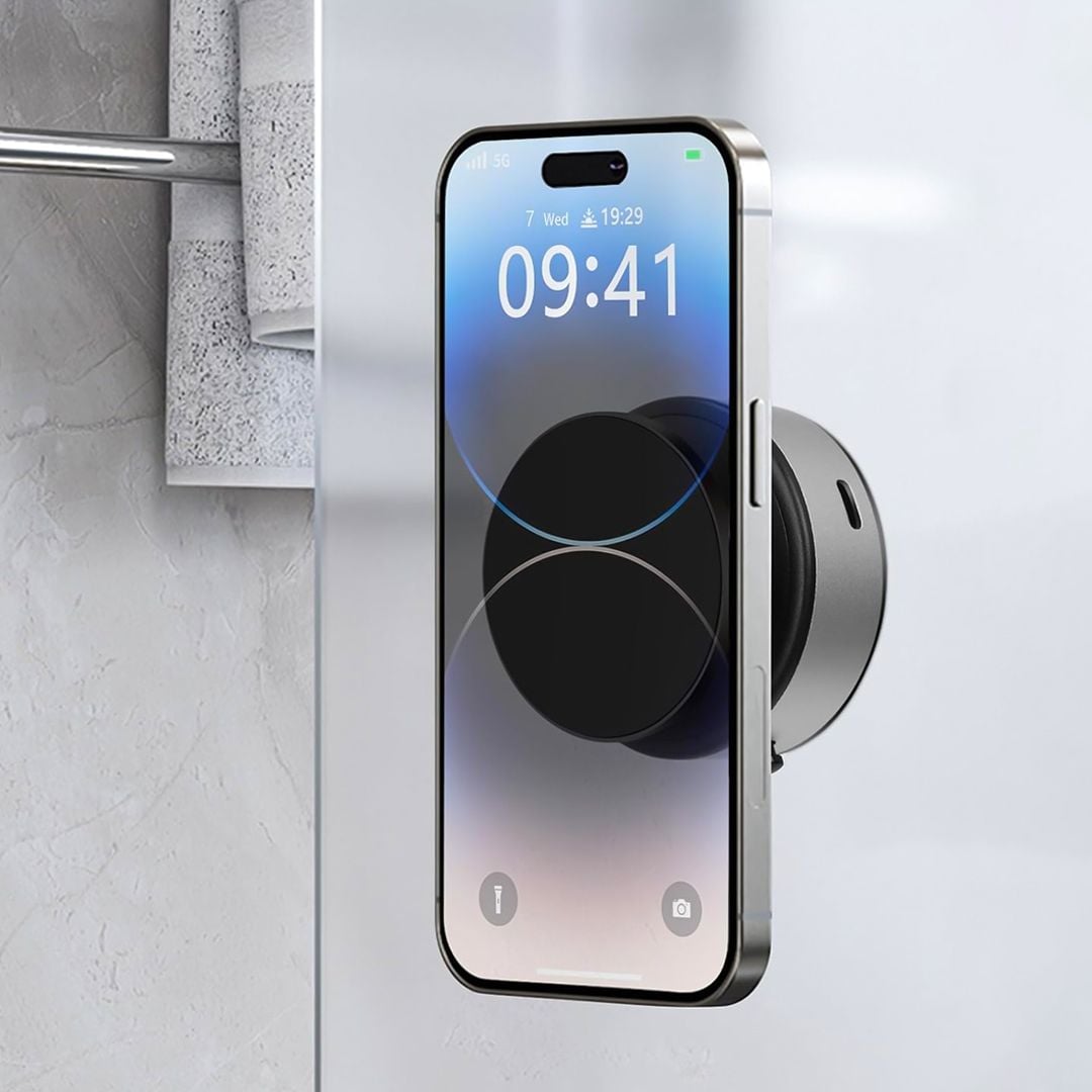 حامل موبايل مغناطيسي مع قاعدة دوارة - 15