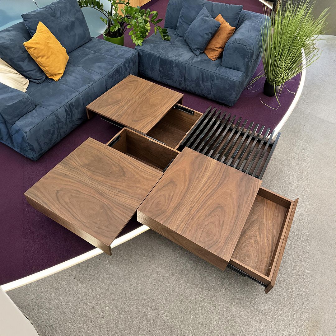 Scandinavian Style Center Table With Storage product thumbnail 2