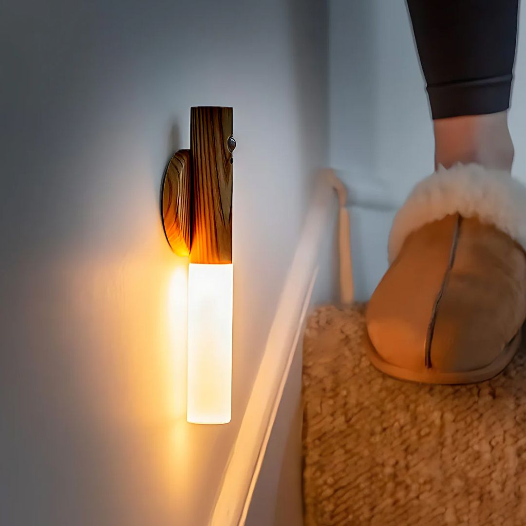 Wooden LED Lamp With Motion Sensor product thumbnail 4