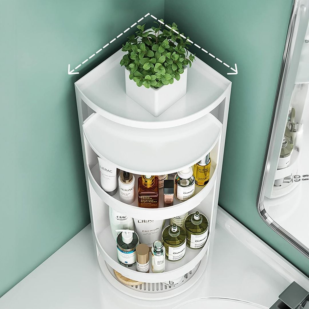 Bathroom Cabinet With Rotating Shelves - 11