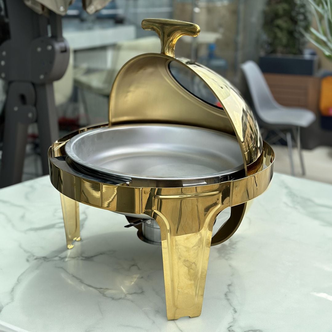 موقد بوفيه مُستدير ستانلس ستيل - 2