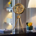 Golden Gear Art Table Clock - 11