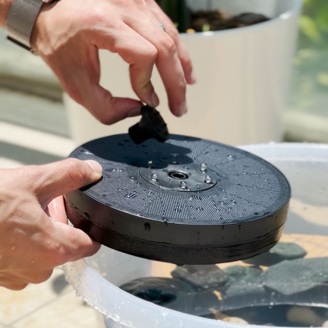 النافورة المُضيئة على الطاقة الشمسية - 26