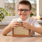 حصالة خشبية مع عداد - 9