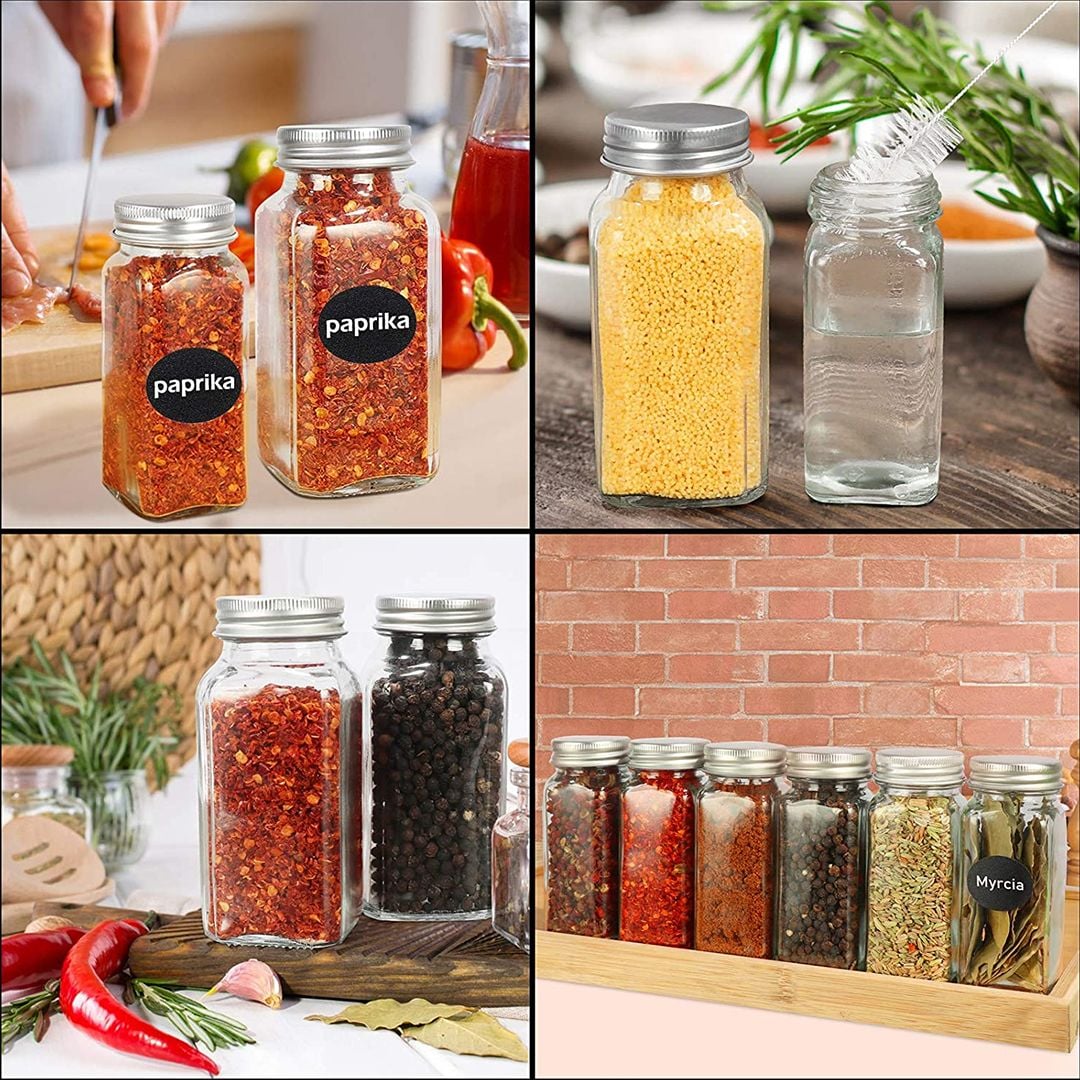 مجموعة مرطبانات التوابل الزجاجية - 15