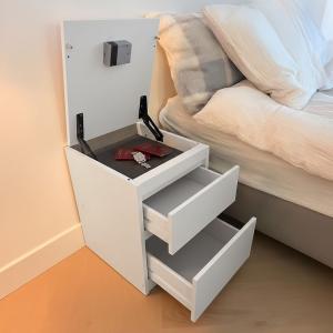 Nightstand with Hidden Safety Safe - 1