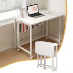 طاولة مكتب موفرة للمساحة بعجلات - 5