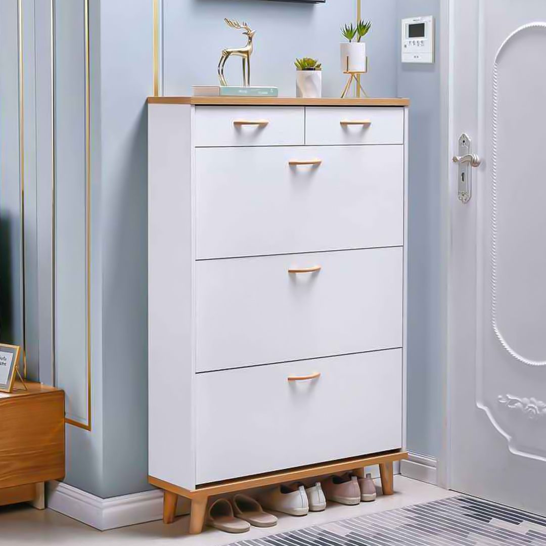 Wooden Shoe Cabinet with Two Drawers product thumbnail 3