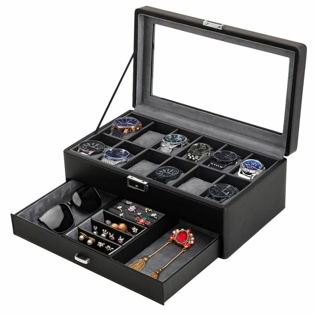 Leather Box for Accessories and Watches - 8