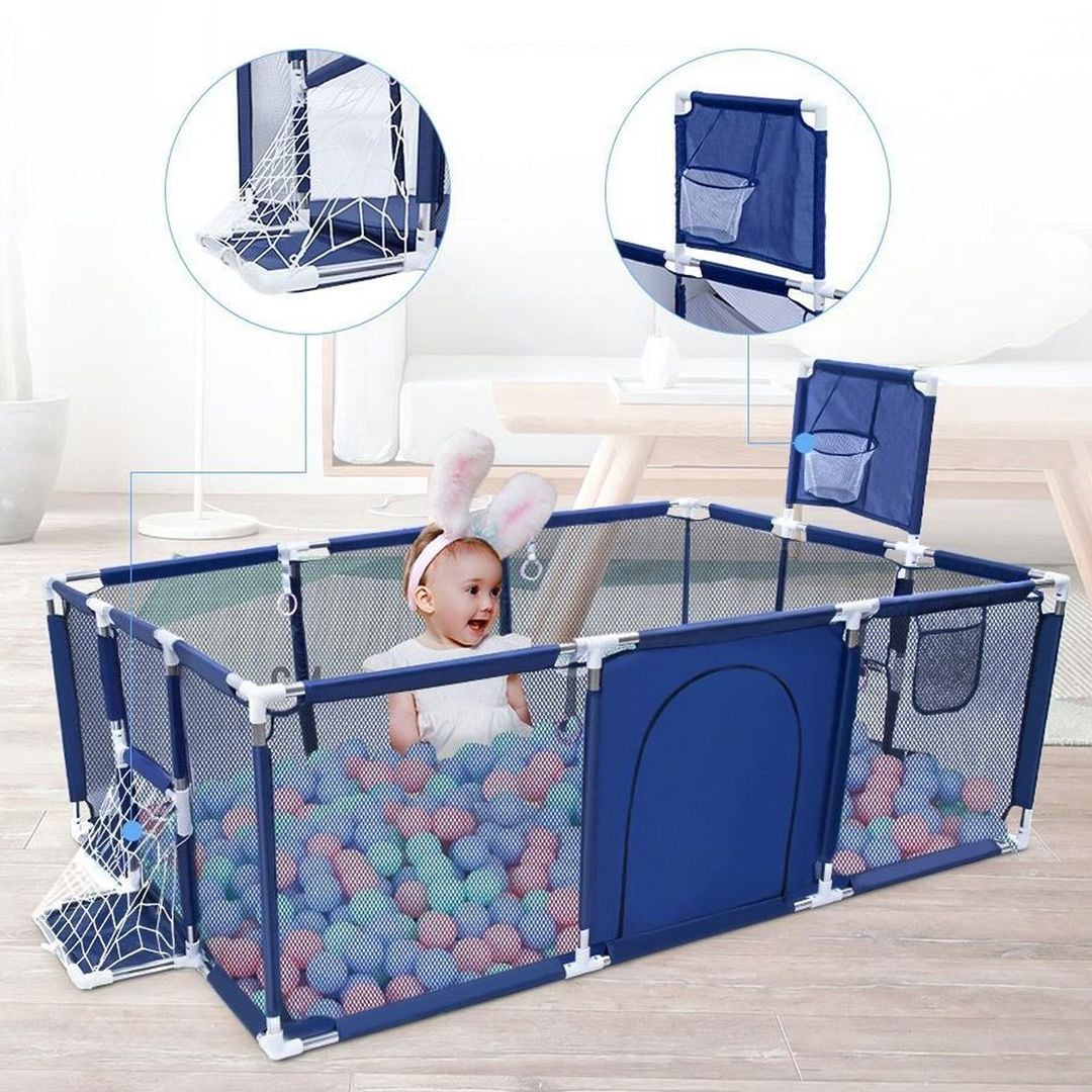 Baby Playpen with Basketball - 14