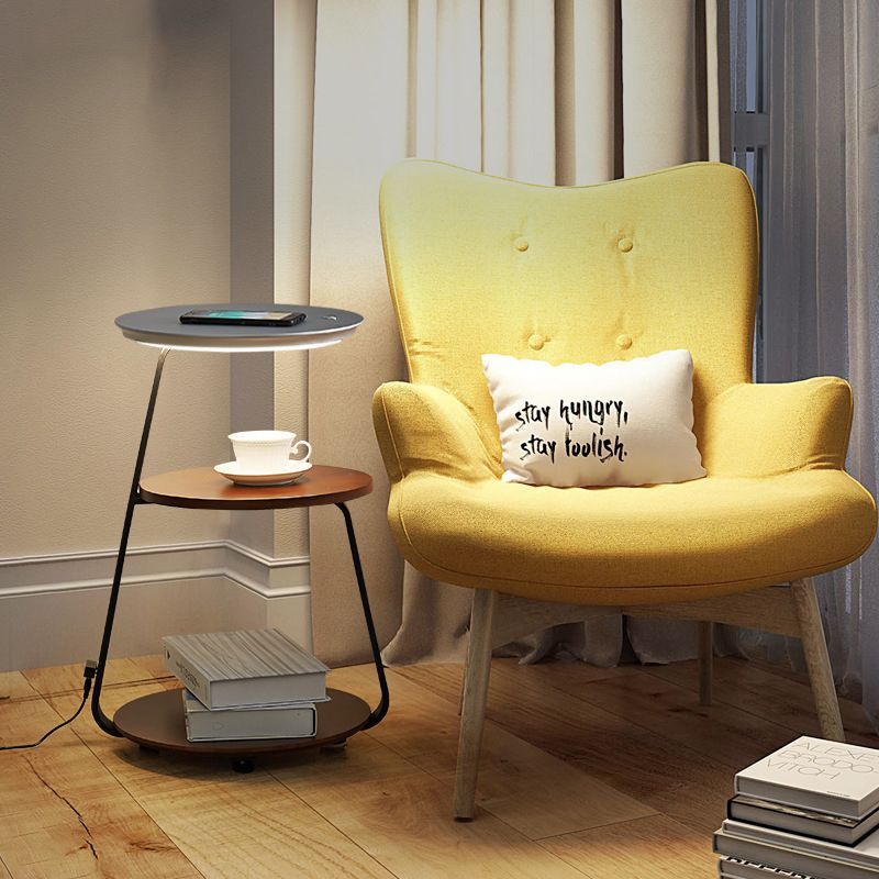 LED wooden table with fast Charging Technology product thumbnail 4