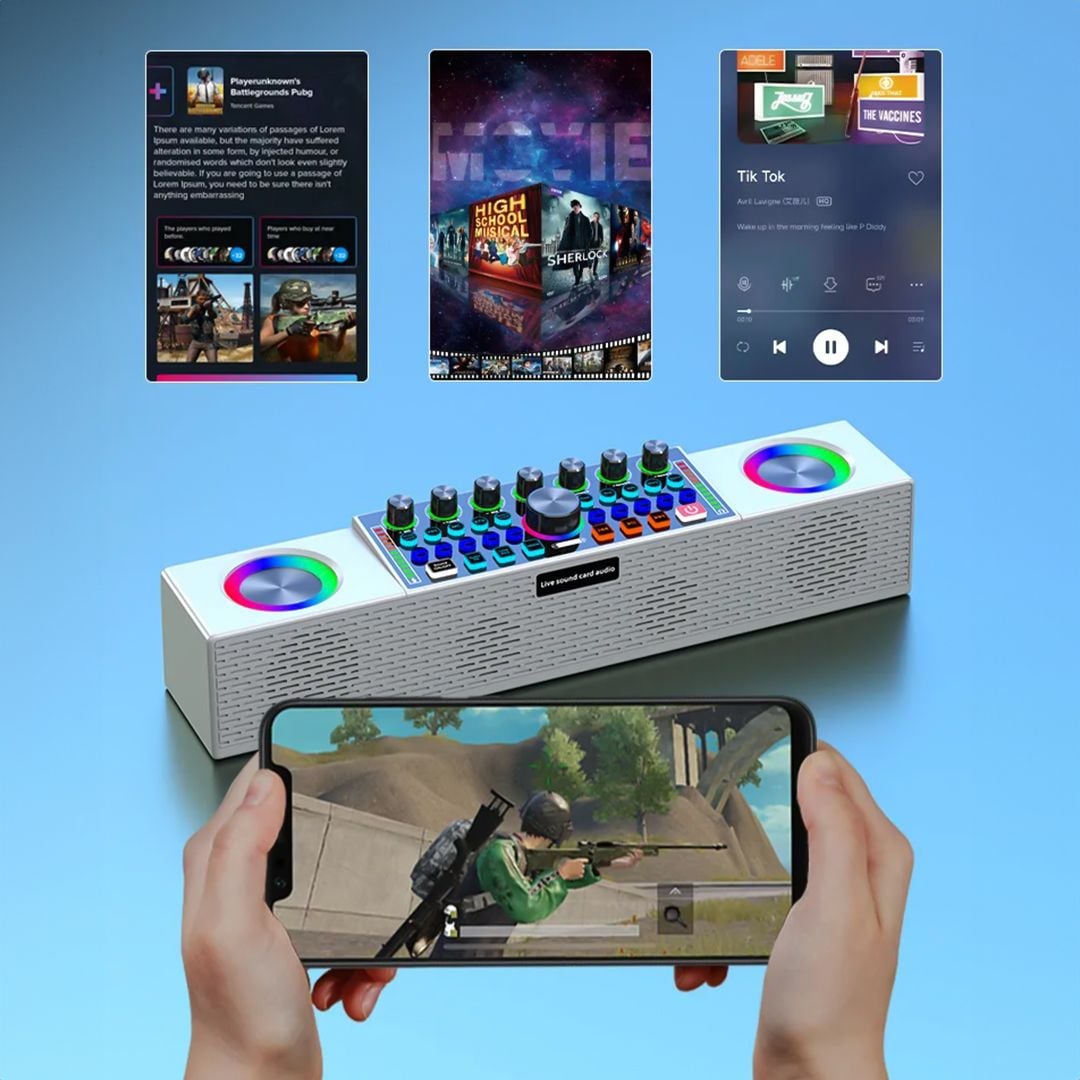 مكبر صوت مع ستيريو بتقنيات حديثة - 8