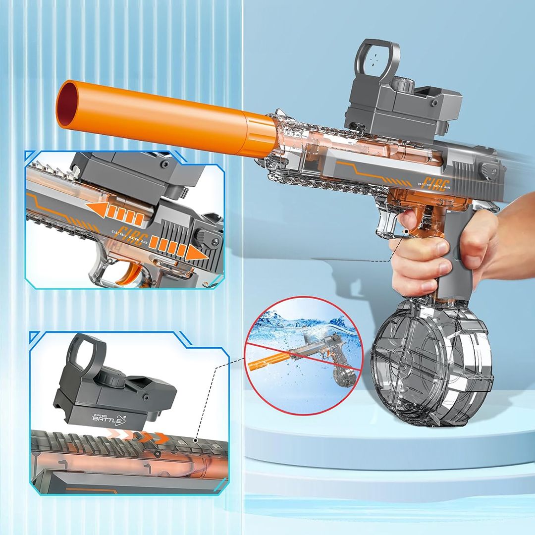 مسدس مائي أوتوماتيكي بسعة كبيرة - 3