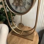 ساعة ديكورية بتصميم تروس و بندول ذهبي فاخر - 6