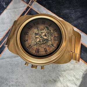 طقم طاولات بتصميم ساعة يد تروس الذهبية - 5