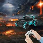 دبابة ريموت كنترول مع قاذف كرات الجل - 16