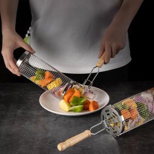 سلة شواء دوارة ستانلس ستيل - 3