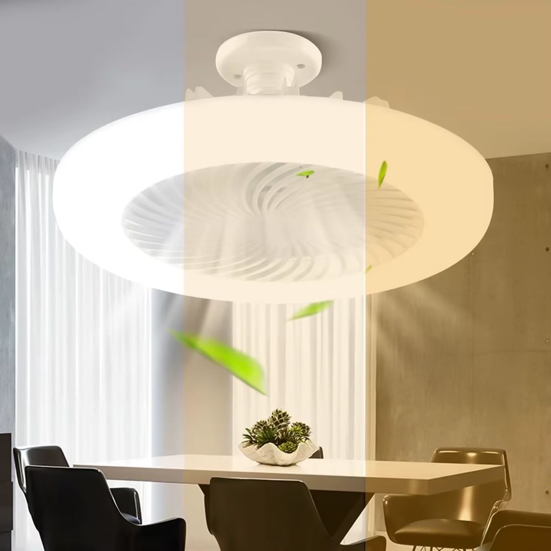 Fan with LED Light and Remote Control - 11