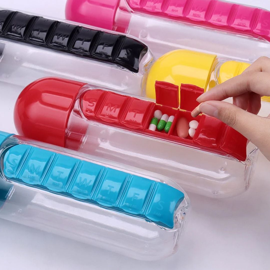 Water Bottle with Pill Holder product thumbnail 2