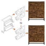 خزانة أحذية بتصميم ريفي - 11