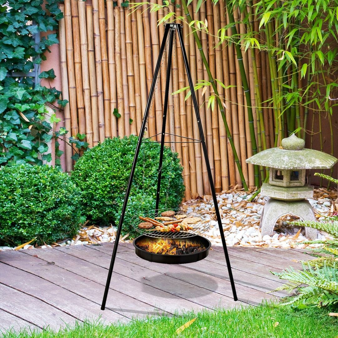 Portable Outdoor Cooking Tripod Grill