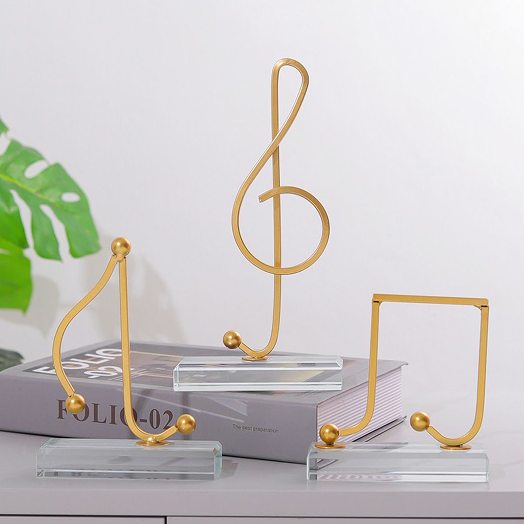  ديكور النوتات الموسيقية بقاعدة كريستال - 1