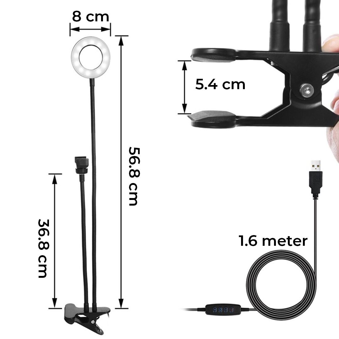 LED Phone Holder Clip With LED Light product thumbnail 14