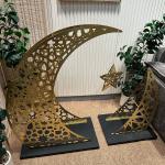 ديكور هلال رمضاني ذهبي فاخر من روح - 7