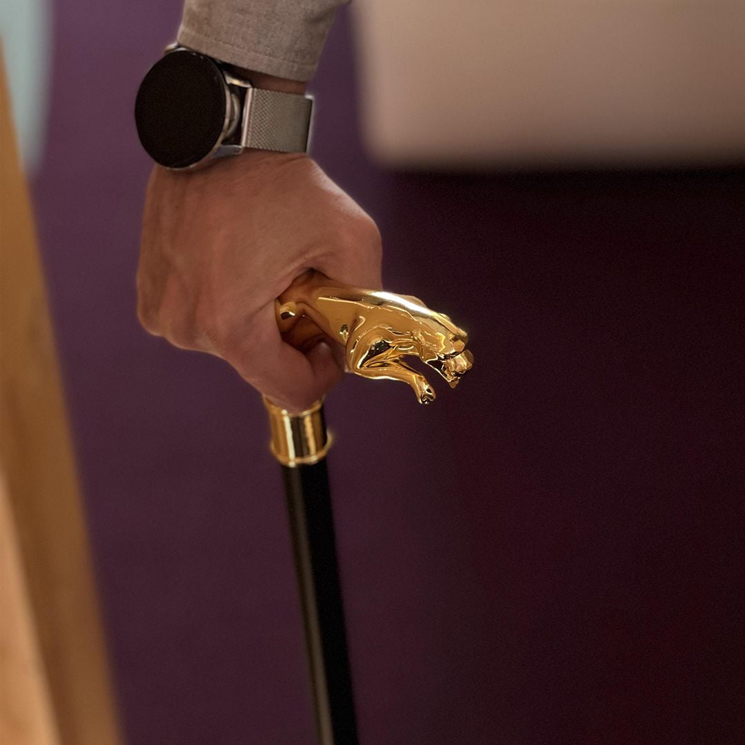Leopard Handle Walking Stick - 21