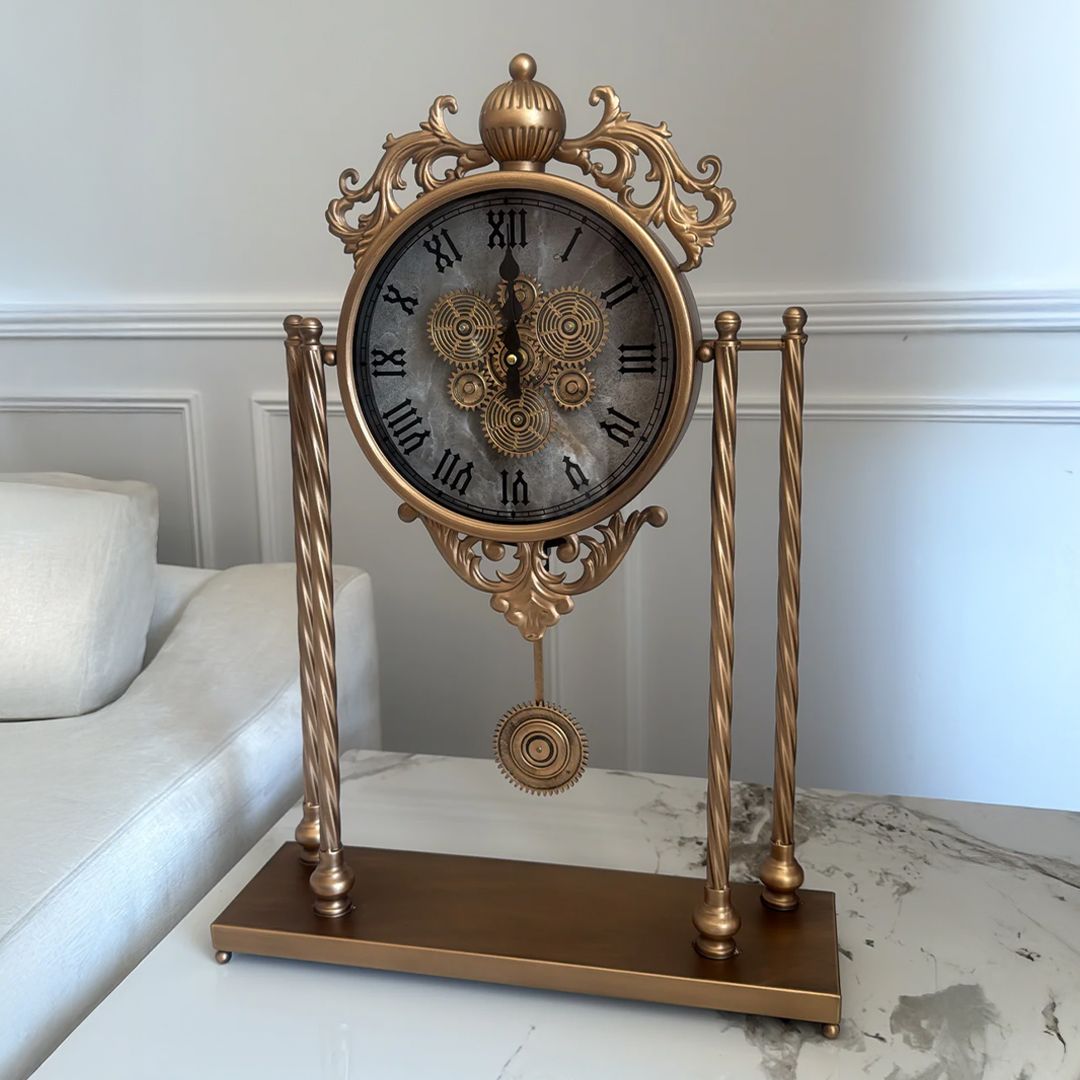 ساعة تروس بتصميم كلاسيكي عتيق - 10
