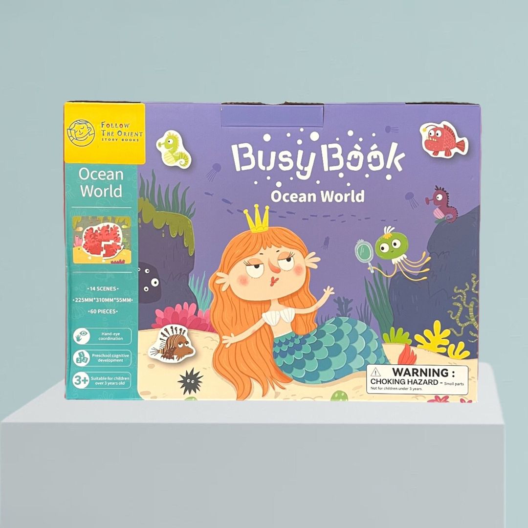 كتاب ملصقات الكائنات البحرية التعليمي - 6