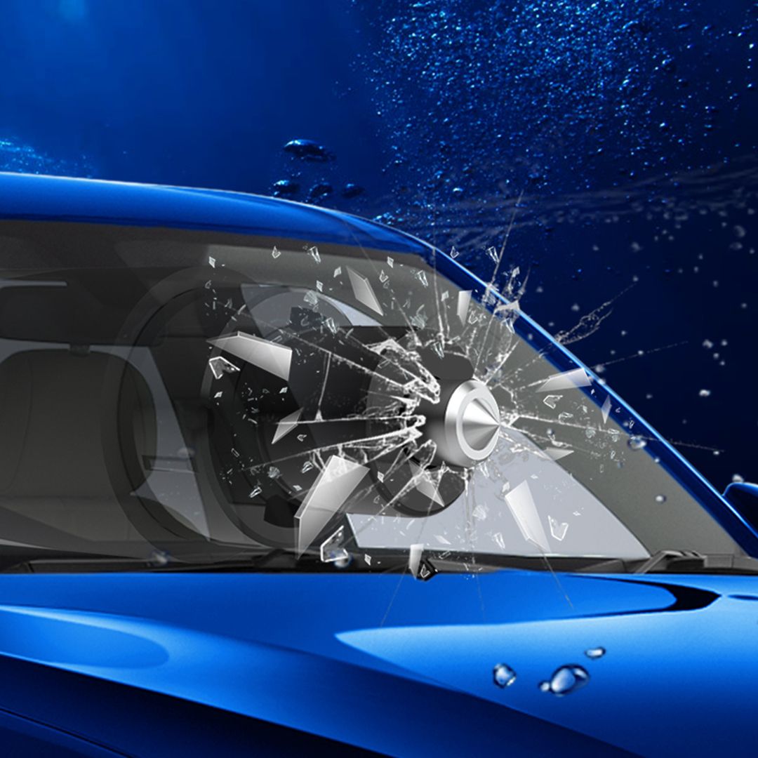  أداة السلامة لكسر زجاج السيارة  - 9