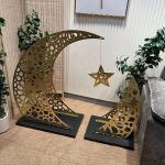 ديكور هلال رمضاني ذهبي فاخر من روح - 6