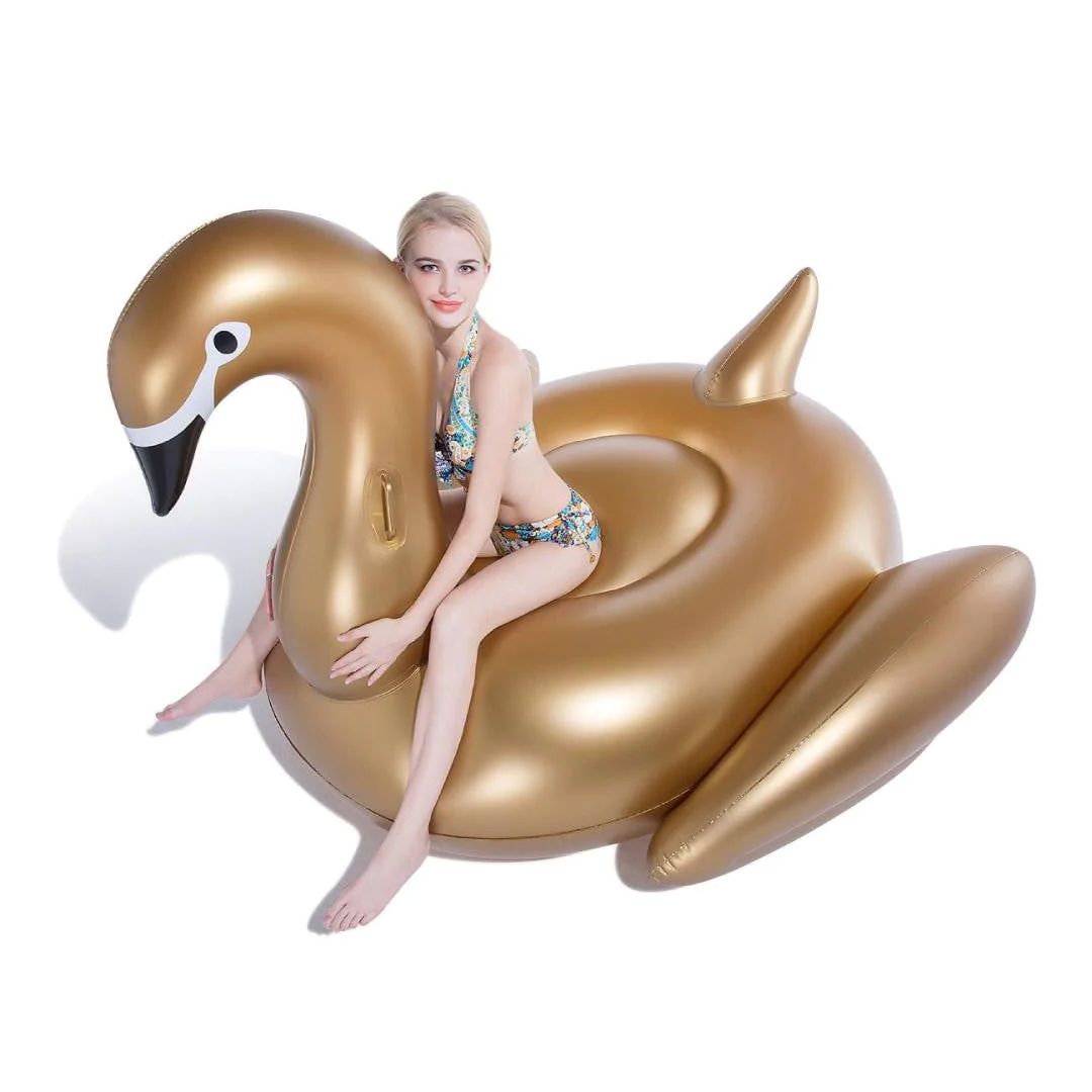 Golden Swan Floating Pool Swimming Ring product thumbnail 6